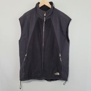 The North Face Polartec Black Full-Zip Fleece Front Pockets Vest Size XL/TG